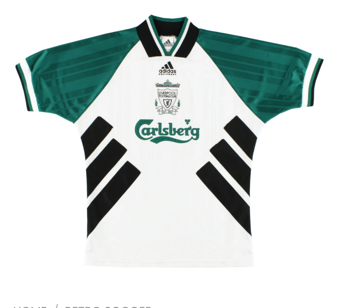 Liverpool 1999 retro jersey
