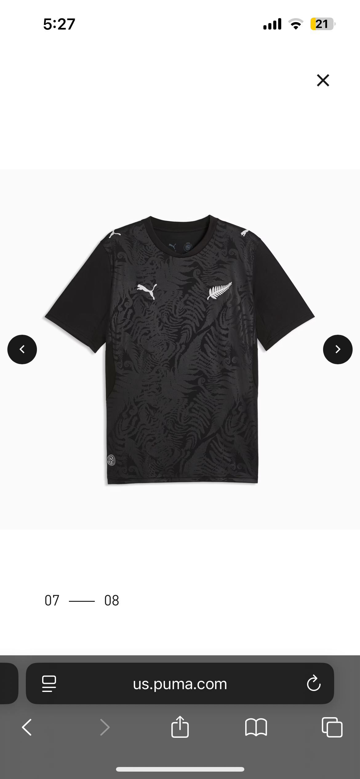 New Zealand Home jersey 26/27
