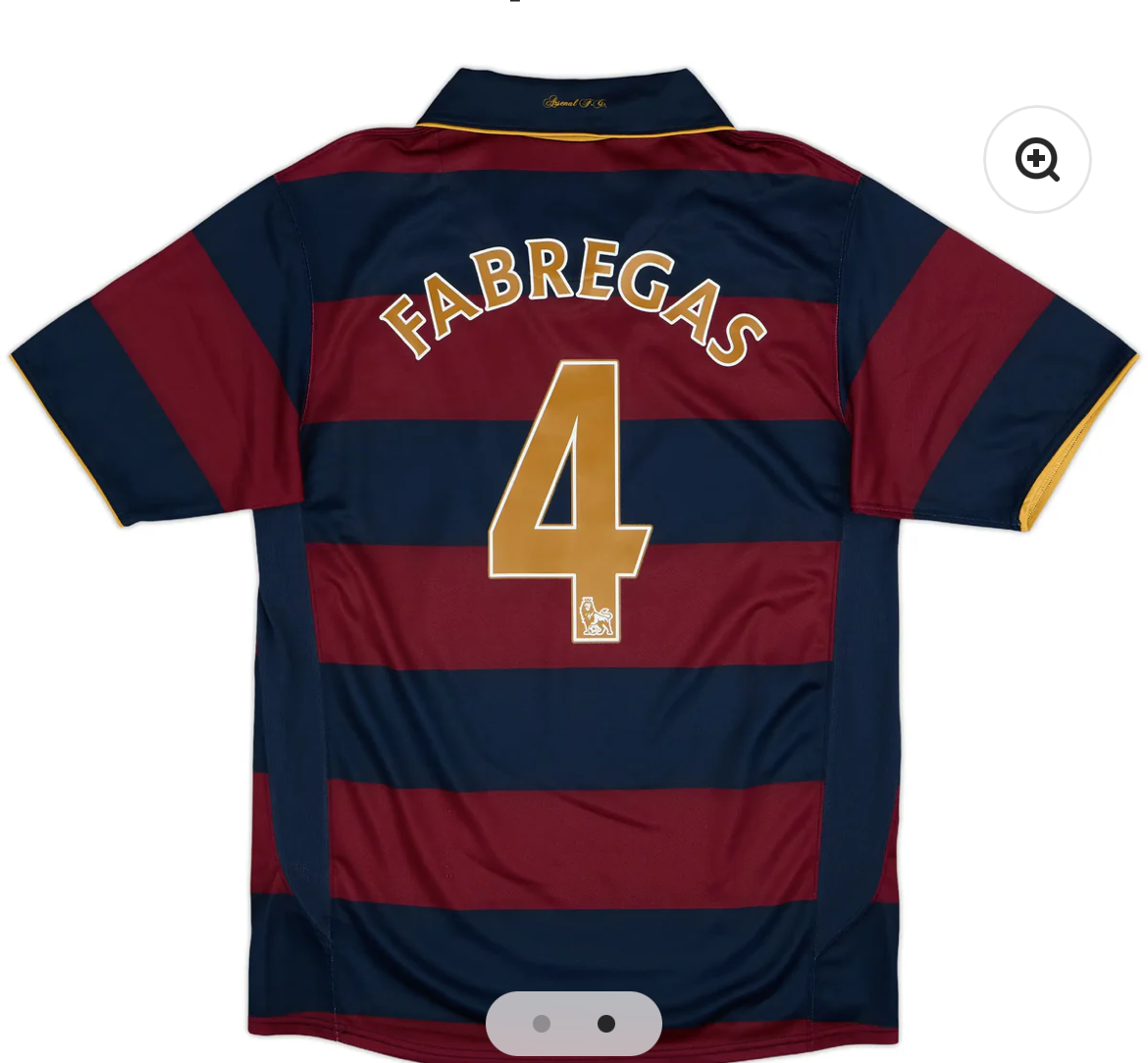 Arsenal 2007 Fabregas Retro jersey
