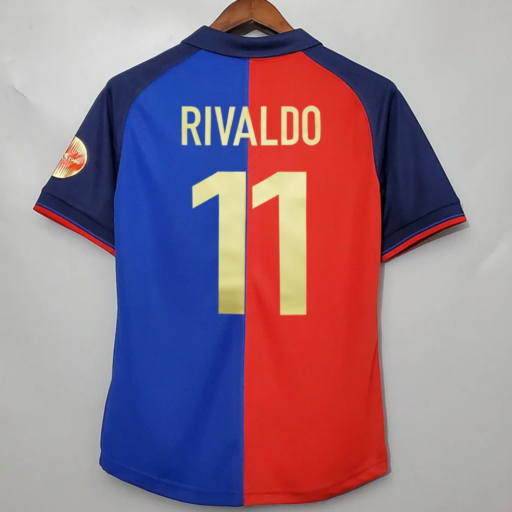 Barcelona Home shirt 100th anniversary Rivaldo